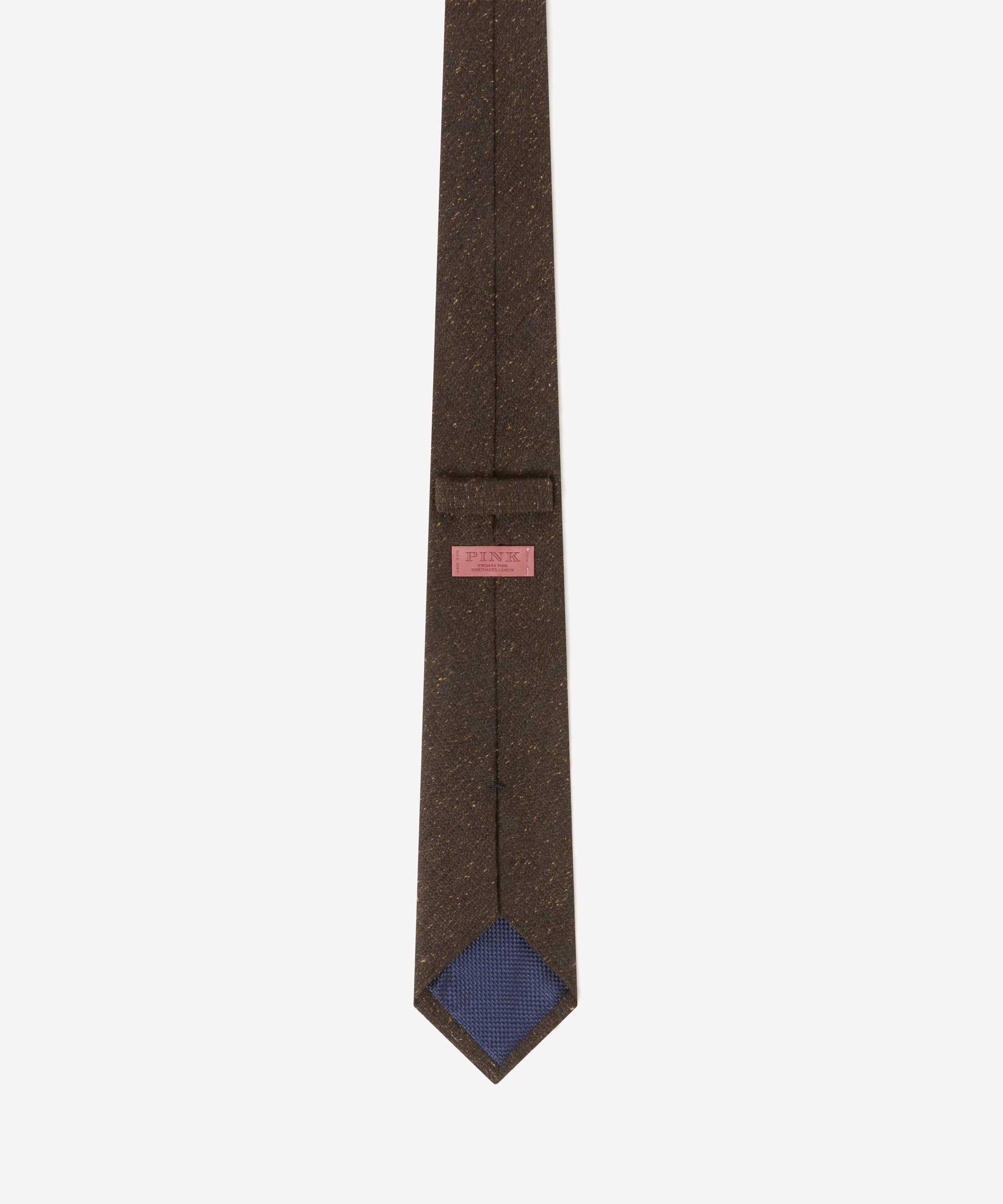 Chocolate Textured Slub Silk Tie