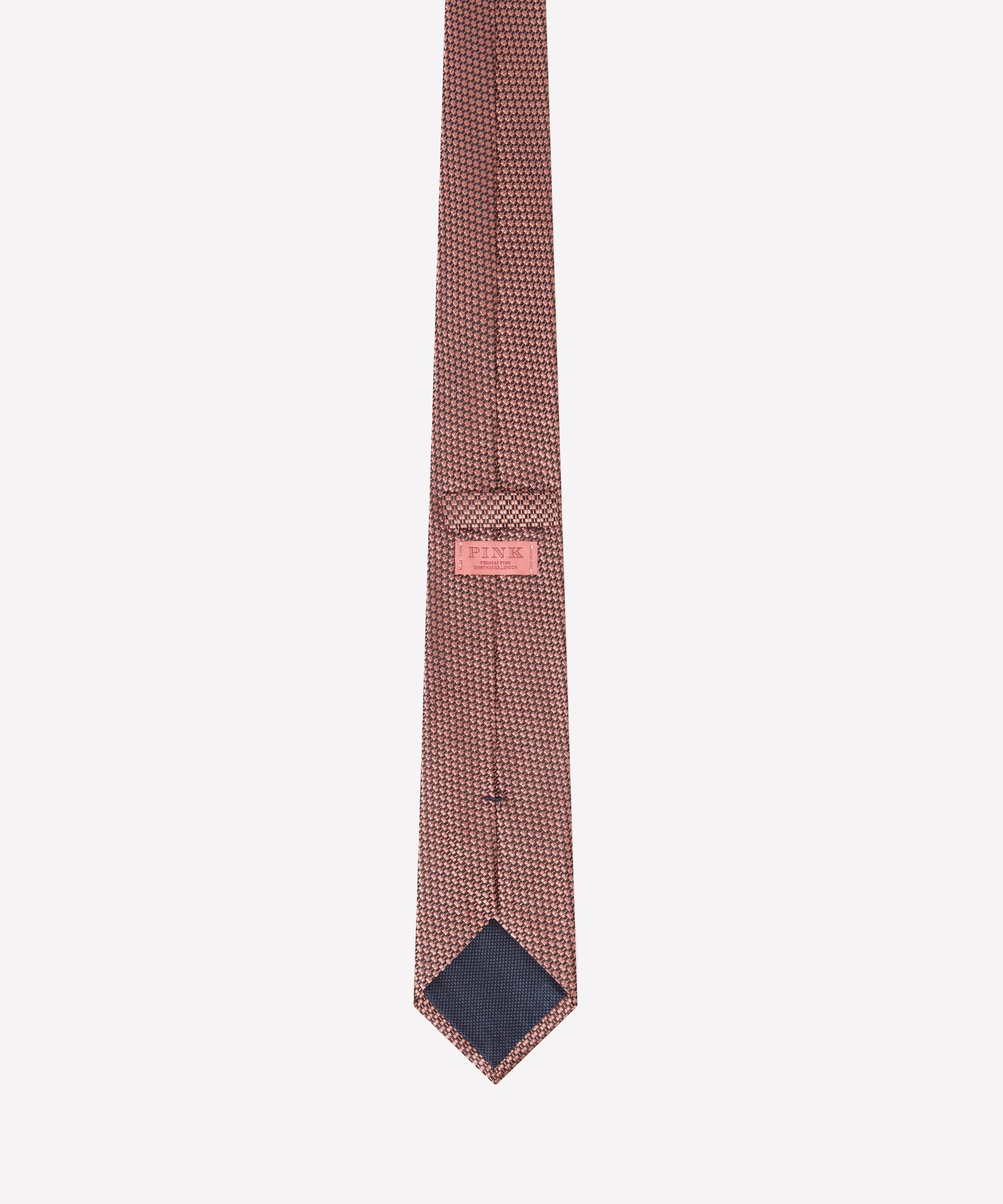 Pale Pink Tonal Textured Woven Silk Tie