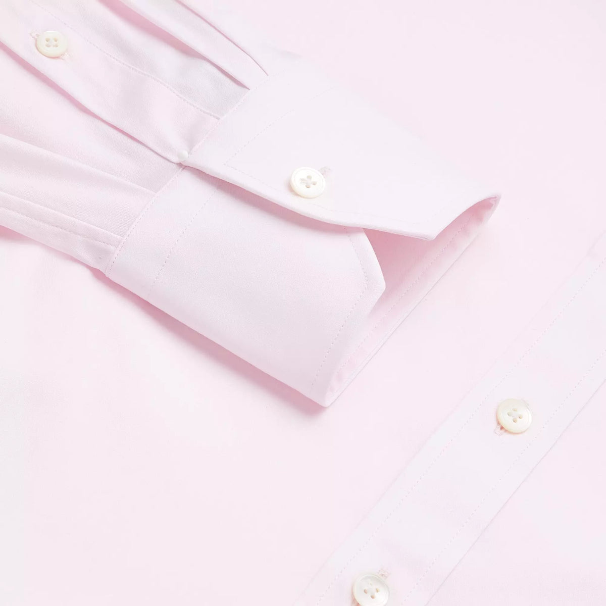 Pink Athletic Fit Stretch Plain Poplin Formal Shirt