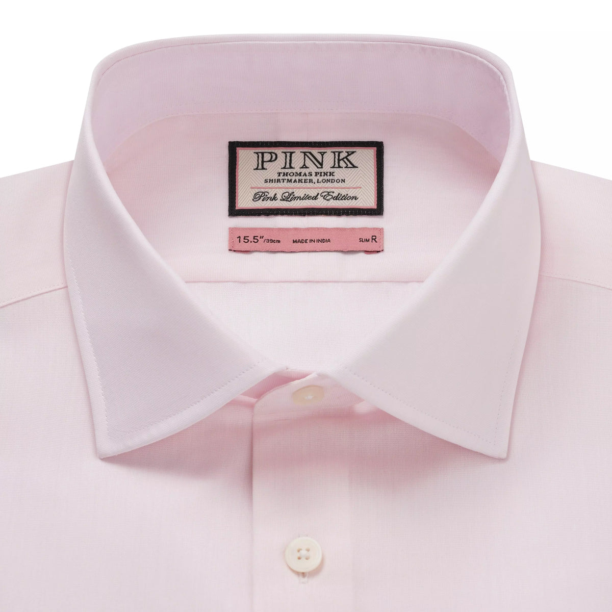 Pale Pink Slim Fit Formal Dry 'Pop' Solid Shirt