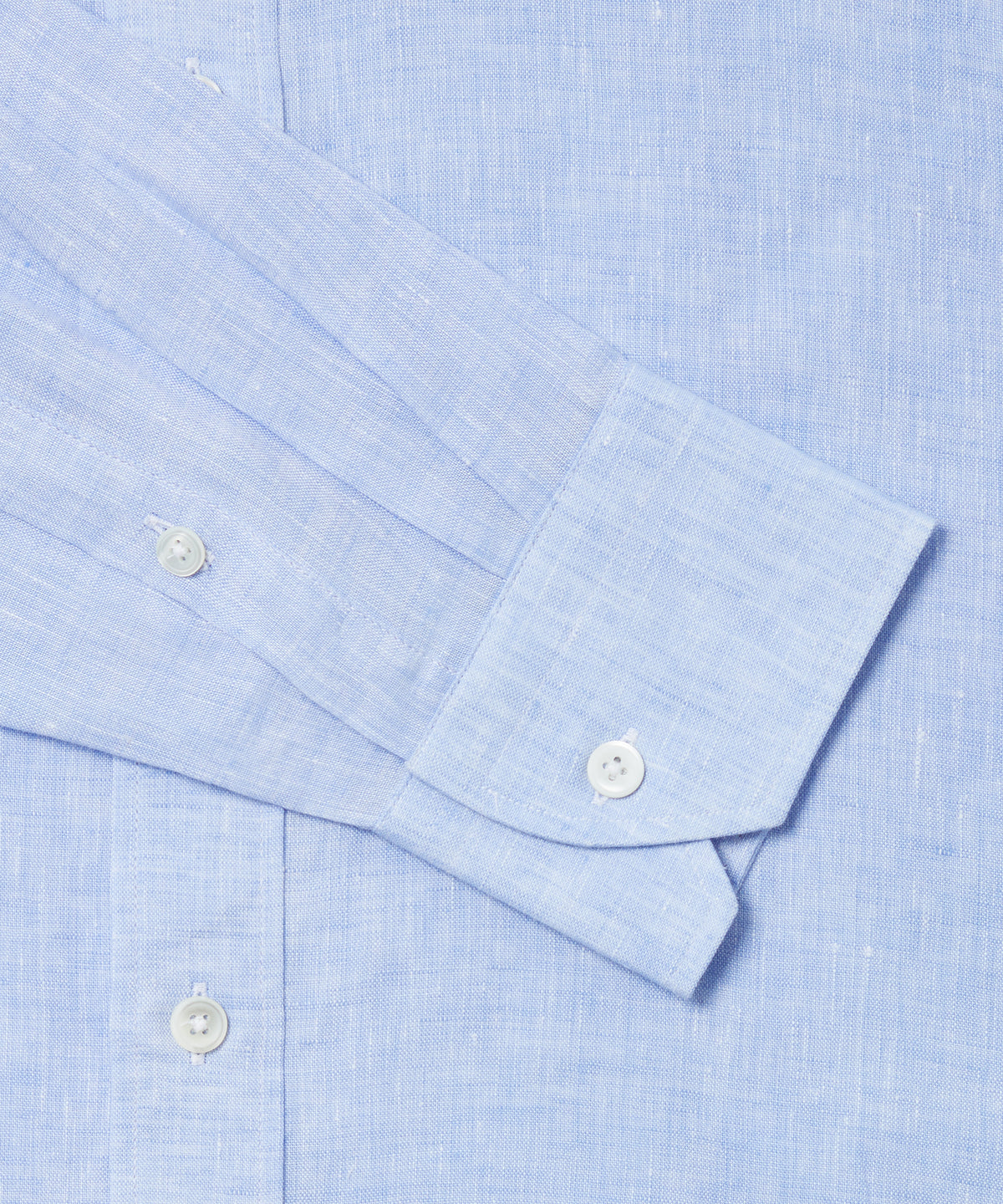 Pale Blue Classic Fit Essential Linen Formal Shirt
